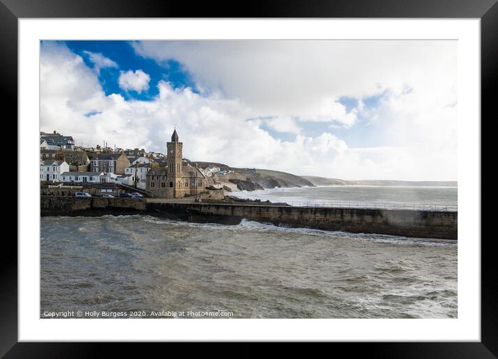 Porthleven: Britain's Southerly Seaside Sentinel Framed Mounted Print by Holly Burgess
