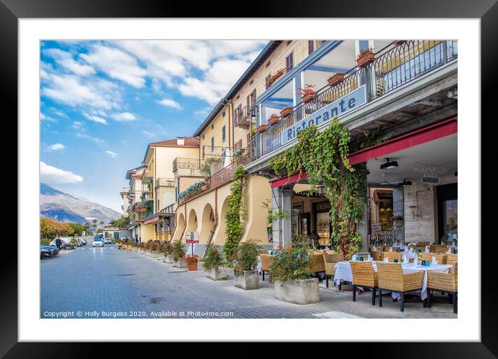 Italy, Bellagio Framed Mounted Print by Holly Burgess