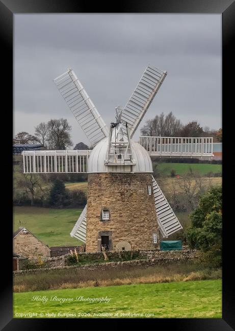 Heage Windmill Belper Framed Print by Holly Burgess