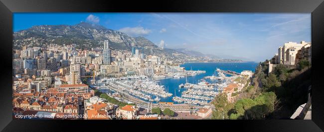 Enchanting Monaco: Monte-Carlo Bay Hotel & Resort Framed Print by Holly Burgess