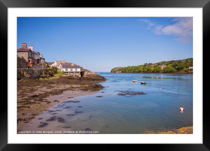 Anglesey welsh Coast,  Framed Mounted Print by Holly Burgess