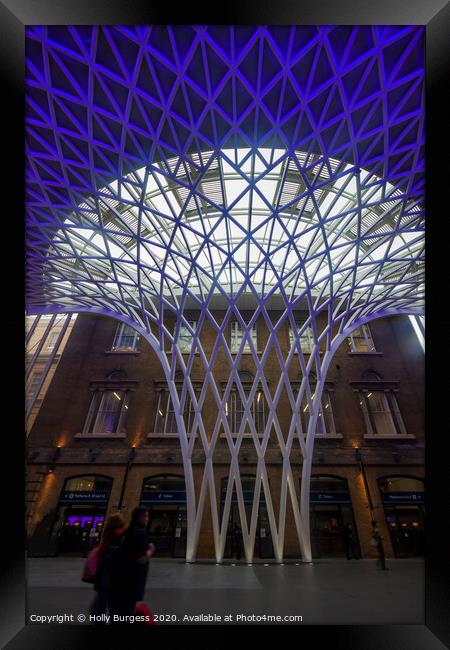 Kings cross Station London  Framed Print by Holly Burgess