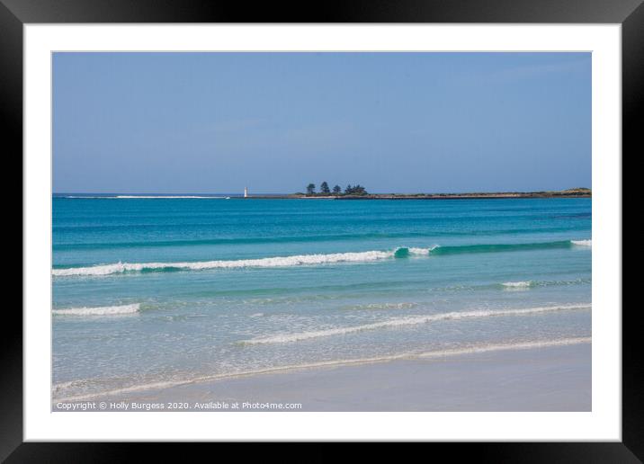 Captivating Port Fairy Coastal View Framed Mounted Print by Holly Burgess