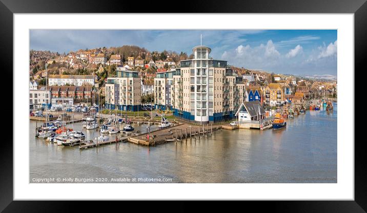 Quintessential Newhaven Port, United Kingdom Framed Mounted Print by Holly Burgess