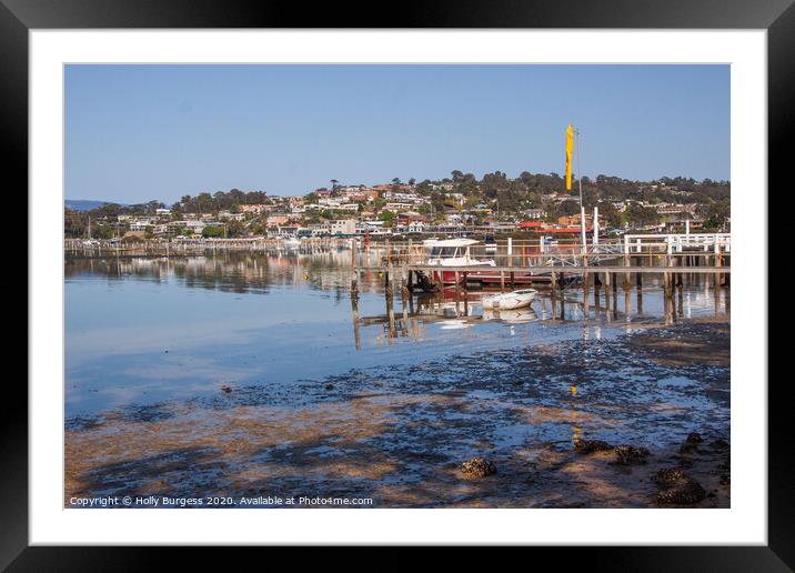 San Remo Southern Victoria Australia Framed Mounted Print by Holly Burgess