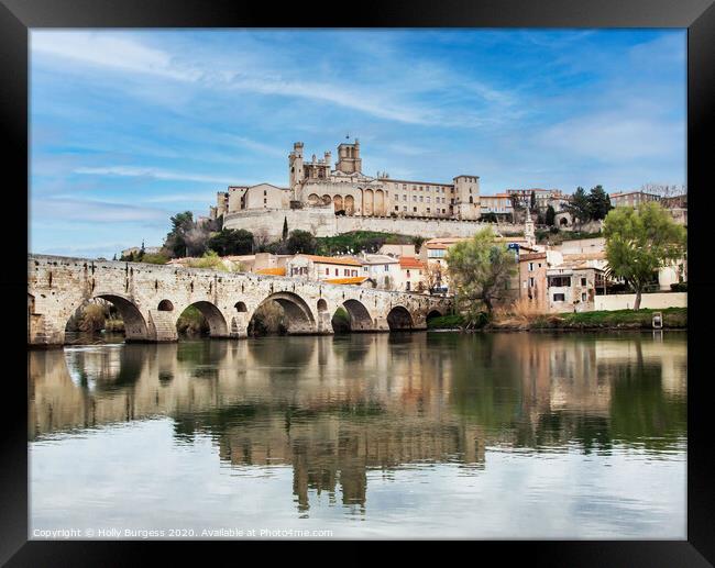 Chateau Castle Beziers France  Framed Print by Holly Burgess