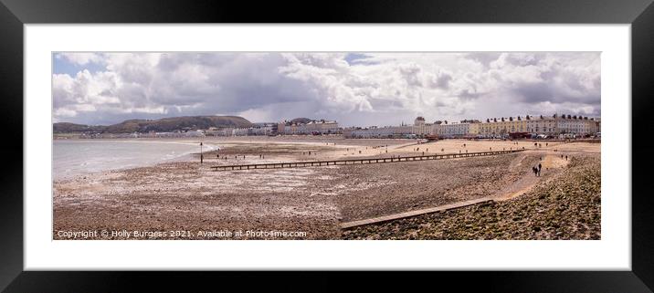 Scarborough's Enchanting Coastal Panorama Framed Mounted Print by Holly Burgess