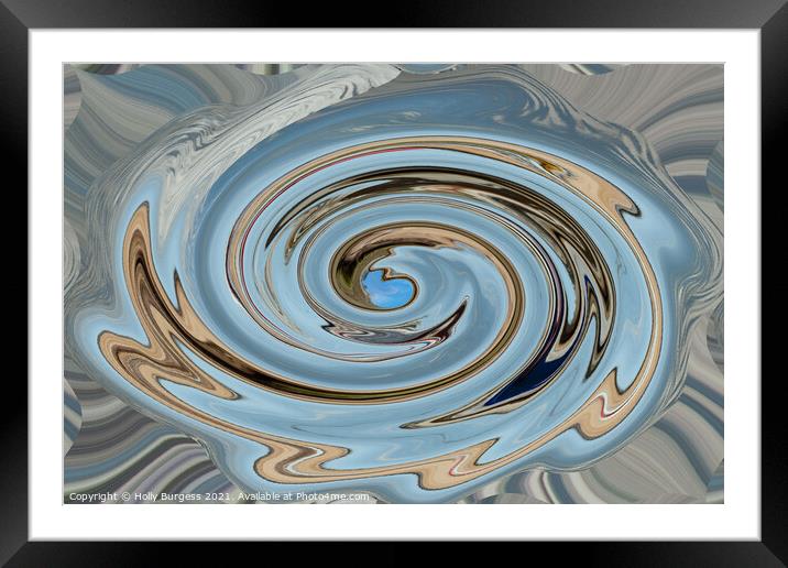 Abstract shape Framed Mounted Print by Holly Burgess