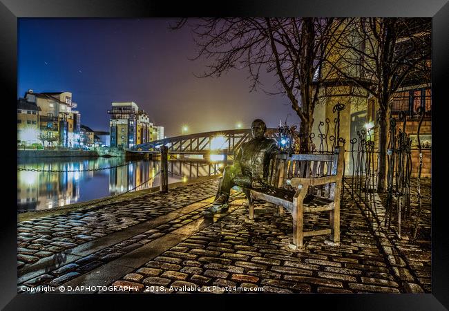 leith statue Framed Print by D.APHOTOGRAPHY 