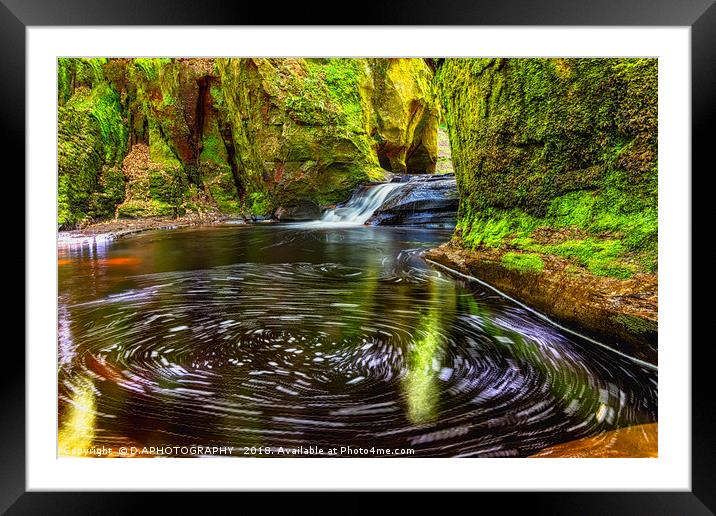The Devils pulpit Framed Mounted Print by D.APHOTOGRAPHY 
