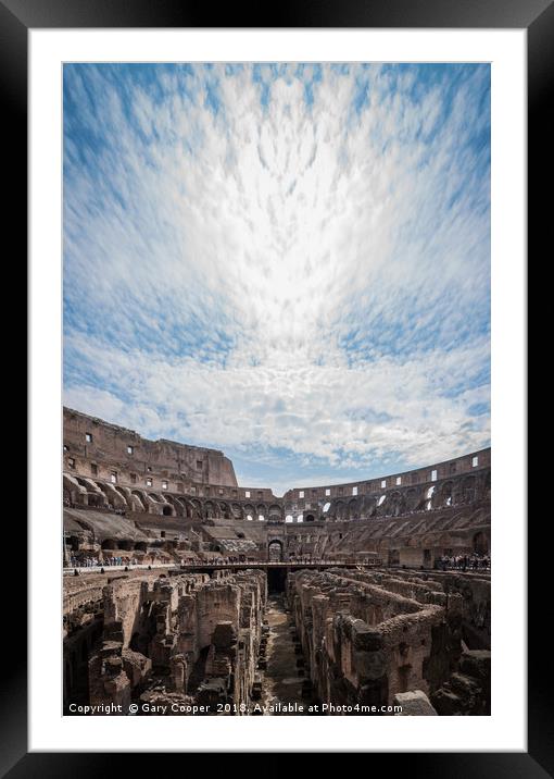 Creative Rome Colosseum Framed Mounted Print by Gary Cooper