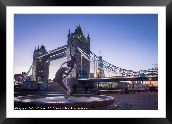 Tower Bridge London Framed Mounted Print by Gary Cooper