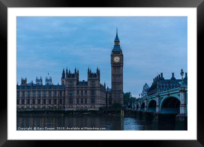 The Tower of Big Ben Framed Mounted Print by Gary Cooper
