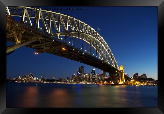 Sydney Harbour Bridge Framed Print by Danny Cannon