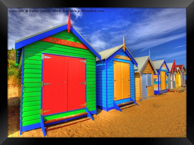 Beach Huts Framed Print by Danny Cannon