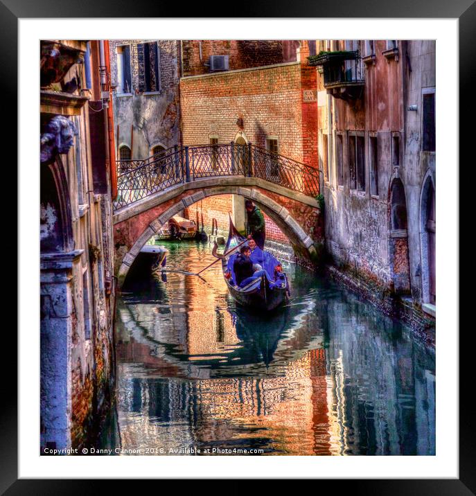 Venice Waterways Framed Mounted Print by Danny Cannon