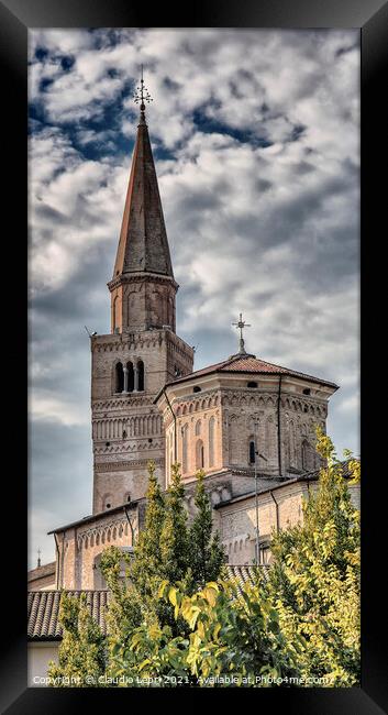 Bell tower of San Marco, Italy Framed Print by Claudio Lepri