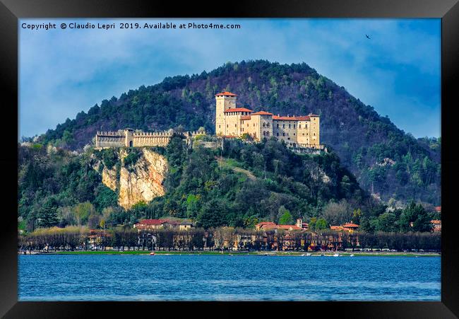 The Rock of Angera, Italy Framed Print by Claudio Lepri