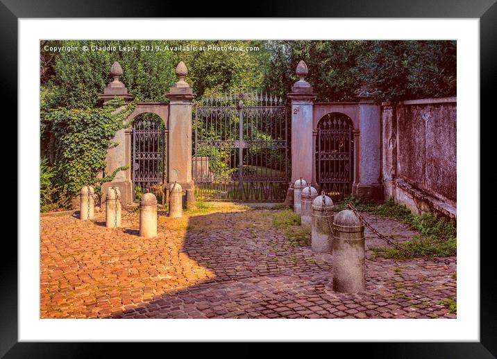 Colorful magic entrance gate Framed Mounted Print by Claudio Lepri
