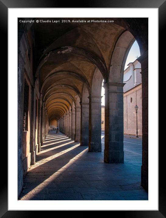  City Architecture. Lucca, Italy. Framed Mounted Print by Claudio Lepri