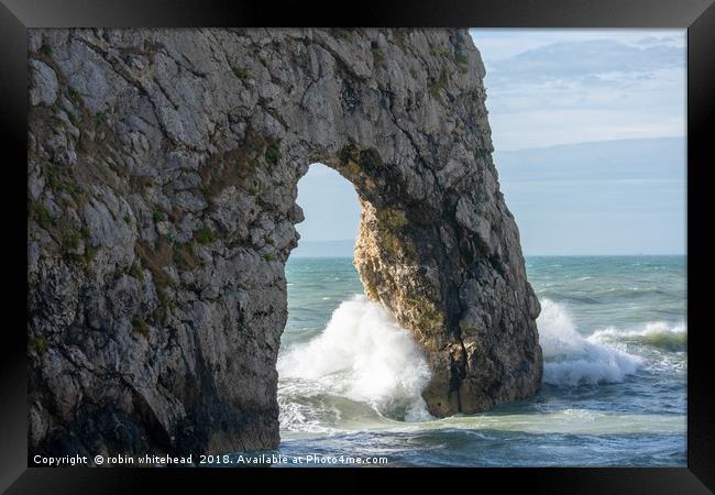 Durdle Door Framed Print by robin whitehead