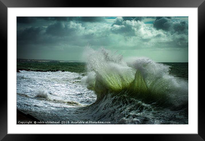 Winter Storms Framed Mounted Print by robin whitehead