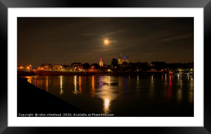 The Flower Moon of VE Day Framed Mounted Print by robin whitehead