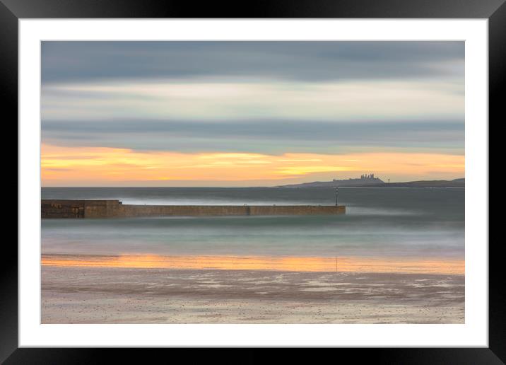 Beadnell Harbour Framed Mounted Print by Tony Higginson