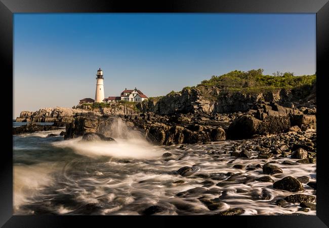 Portland Head Lighthouse, Maine, USA Framed Print by James Daniel