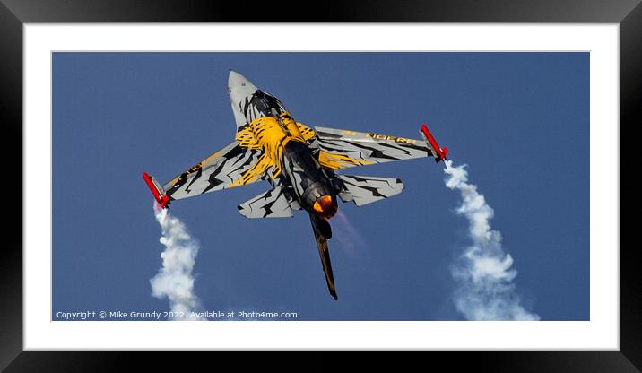 Belgian Airforce Tiger squadron Framed Mounted Print by Mike Grundy