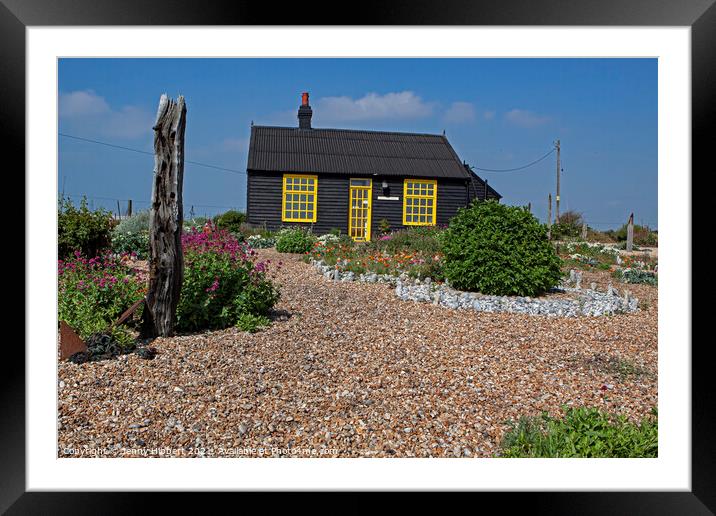 Prospect Cottage Dungeness Framed Mounted Print by Jenny Hibbert