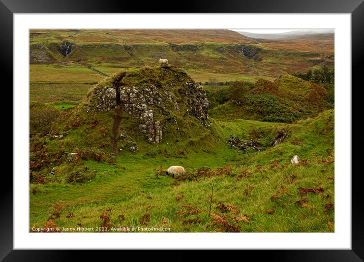 Hill in Fairy Glen Isle of Skye Framed Mounted Print by Jenny Hibbert