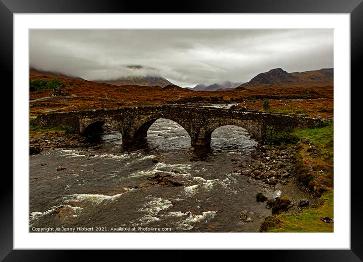 Sligachan bridge on the Isle of Skye Framed Mounted Print by Jenny Hibbert
