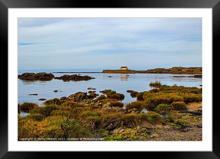 St Cwyfans Church Anglesey  Framed Mounted Print by Jenny Hibbert