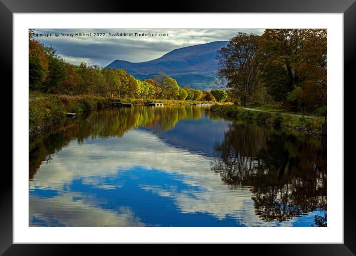 Caledonian Canal Corpach Fort William Framed Mounted Print by Jenny Hibbert