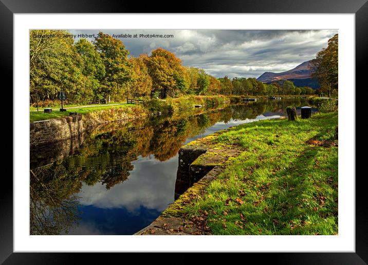 Caledonian Canal at the start in Corpach Framed Mounted Print by Jenny Hibbert