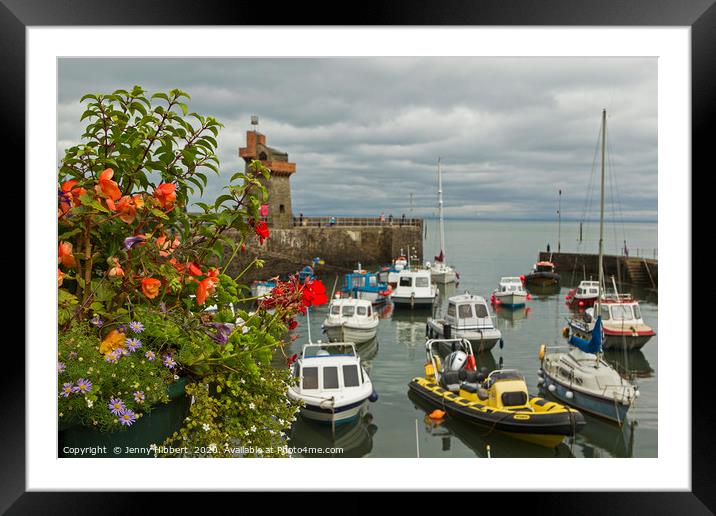 Lynmouth Harbour Exmoor Somerset Framed Mounted Print by Jenny Hibbert
