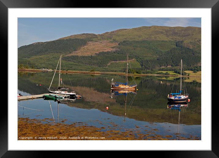 Loch Eil near to Fort William Scotland Framed Mounted Print by Jenny Hibbert