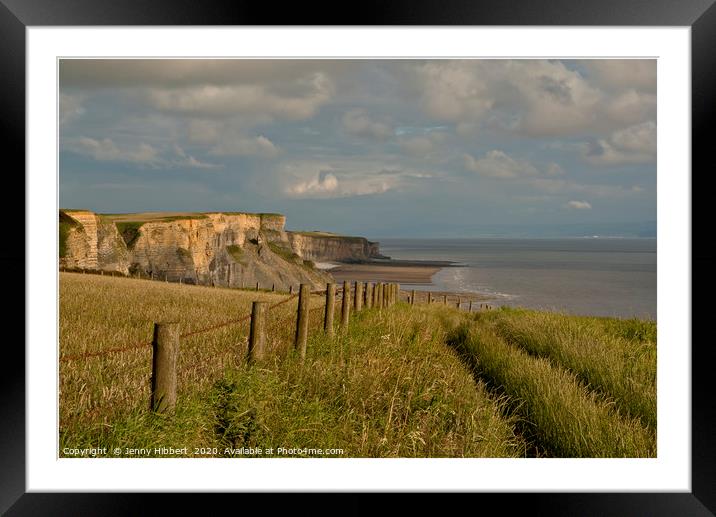 Looking across to Glamorgan Heritage coastline Fro Framed Mounted Print by Jenny Hibbert