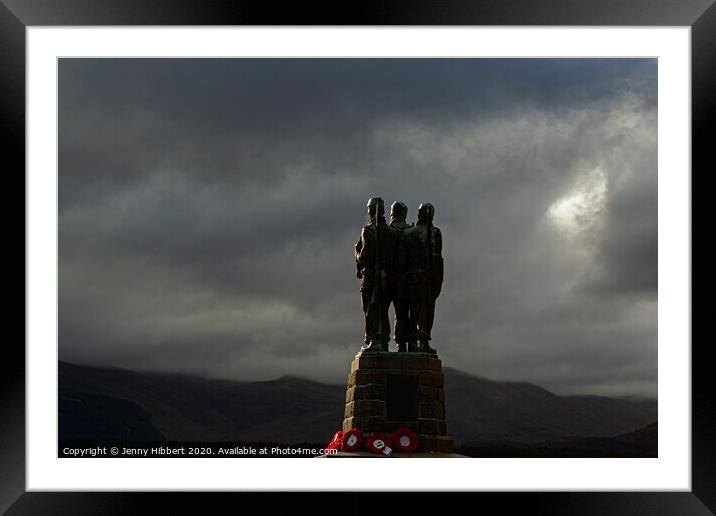 Commando Memorial Scotland Framed Mounted Print by Jenny Hibbert