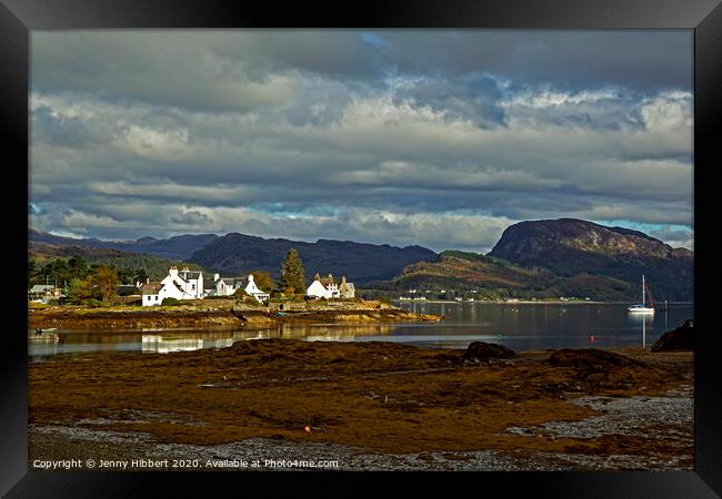 Plockton village Framed Print by Jenny Hibbert