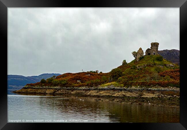 Castle Moil Kyleakin Framed Print by Jenny Hibbert