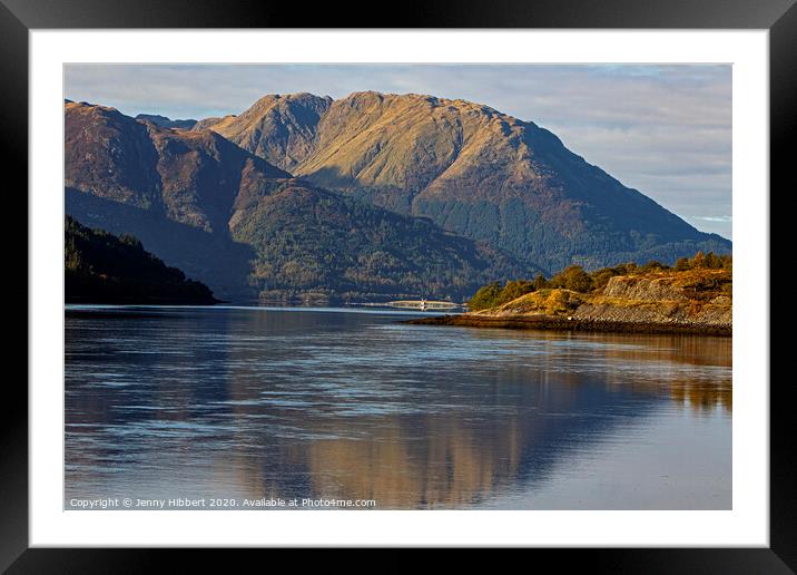 Loch Leven on road to North Ballachulish Framed Mounted Print by Jenny Hibbert