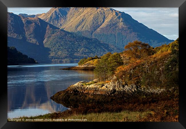 Loch Leven in Glencoe to Ballachulish Framed Print by Jenny Hibbert