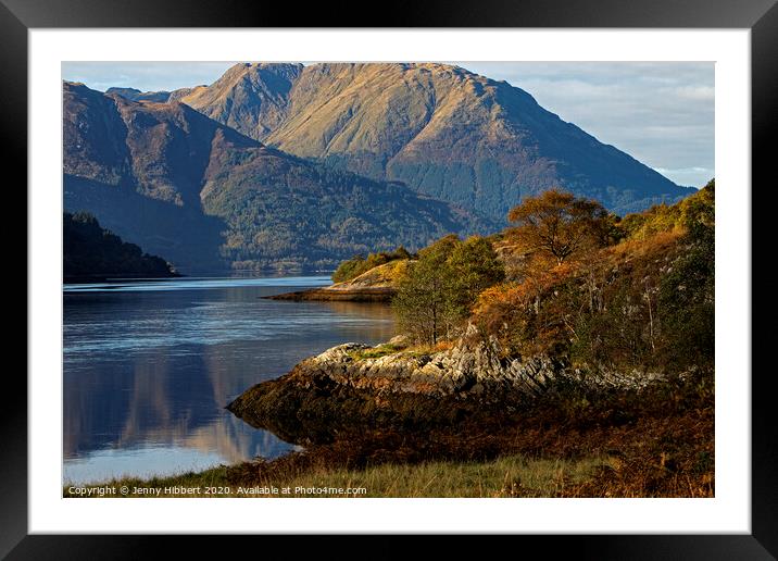 Loch Leven in Glencoe to Ballachulish Framed Mounted Print by Jenny Hibbert