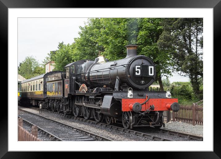 Dinmore Manor Train Framed Mounted Print by Brigitte Whiteing