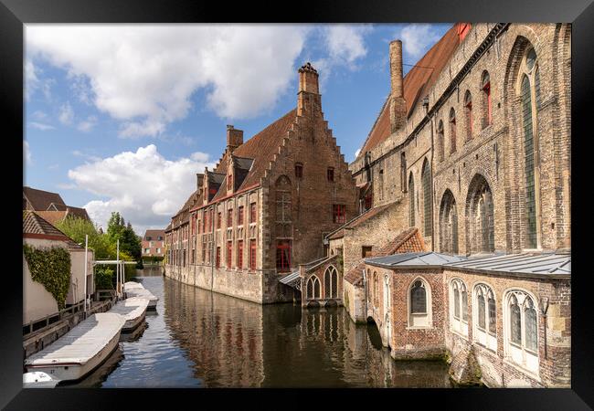 The Canals Of Bruges Framed Print by DiFigiano Photography