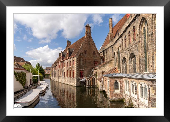 The Canals Of Bruges Framed Mounted Print by DiFigiano Photography