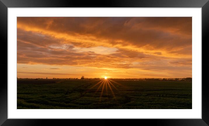 Zeeland Sunset Framed Mounted Print by DiFigiano Photography