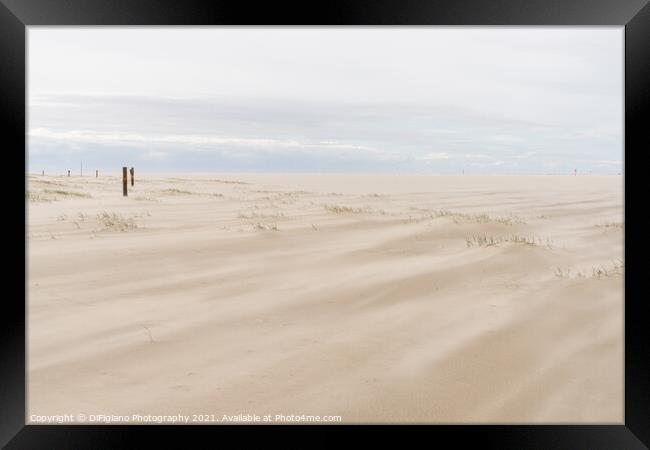 Wadden Sea Wind and Beach Framed Print by DiFigiano Photography